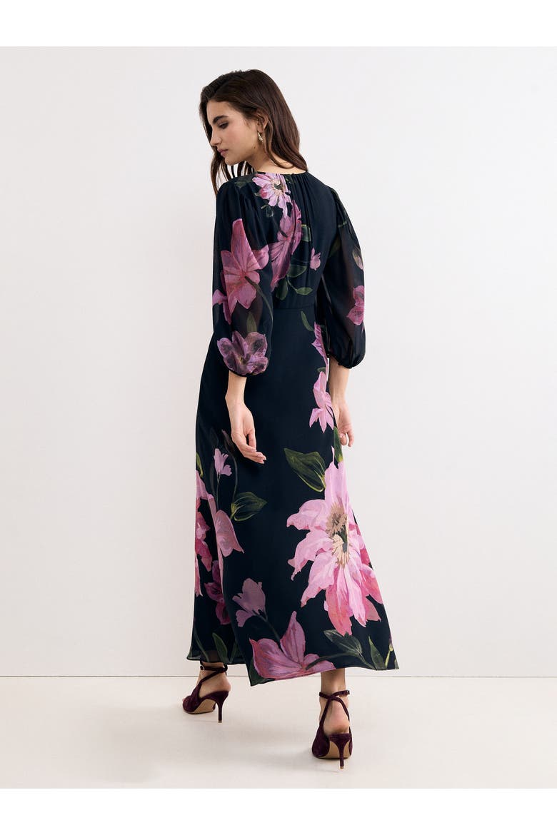 V-Neck Betty Maxi Dress, Alternate, color, Navy