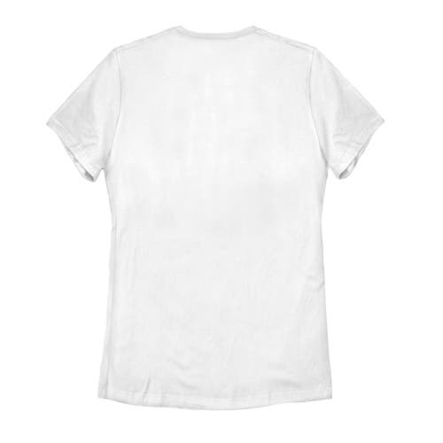 Mickey & Friends Plaid Mickey Mouse Retro  Graphic T-shirt In White