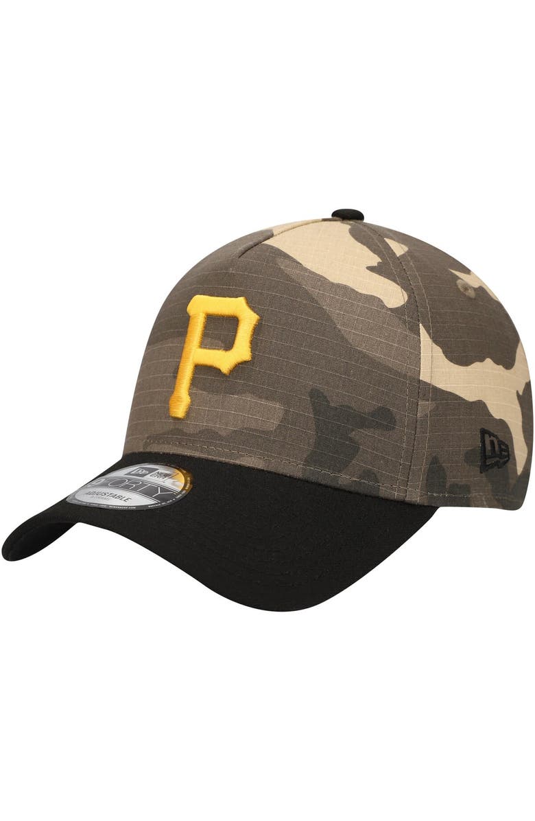 New Era Men's New Era Pittsburgh Pirates Camo Crown A-Frame 9FORTY Adjustable Hat, Alternate, color, Camo