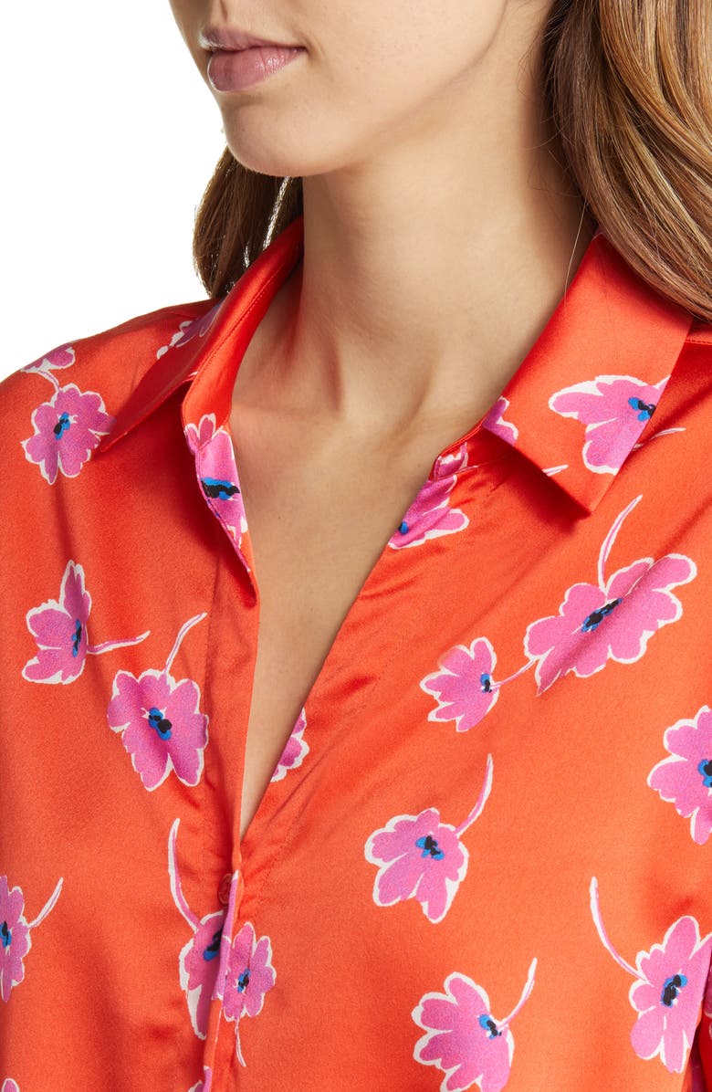 Sanctuary Lover Tie Front Shirt, Alternate, color,