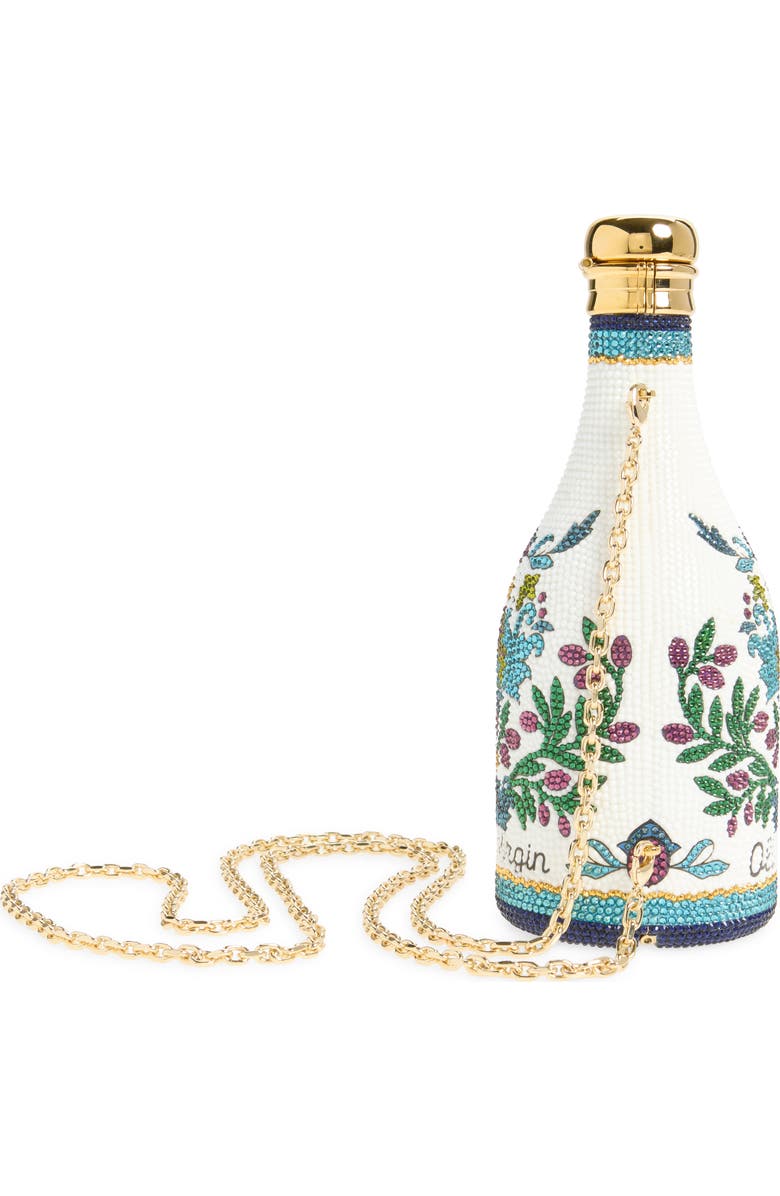 JUDITH LEIBER COUTURE Crystal Bottle Handbag, Alternate, color, Champagne Chalk Multi