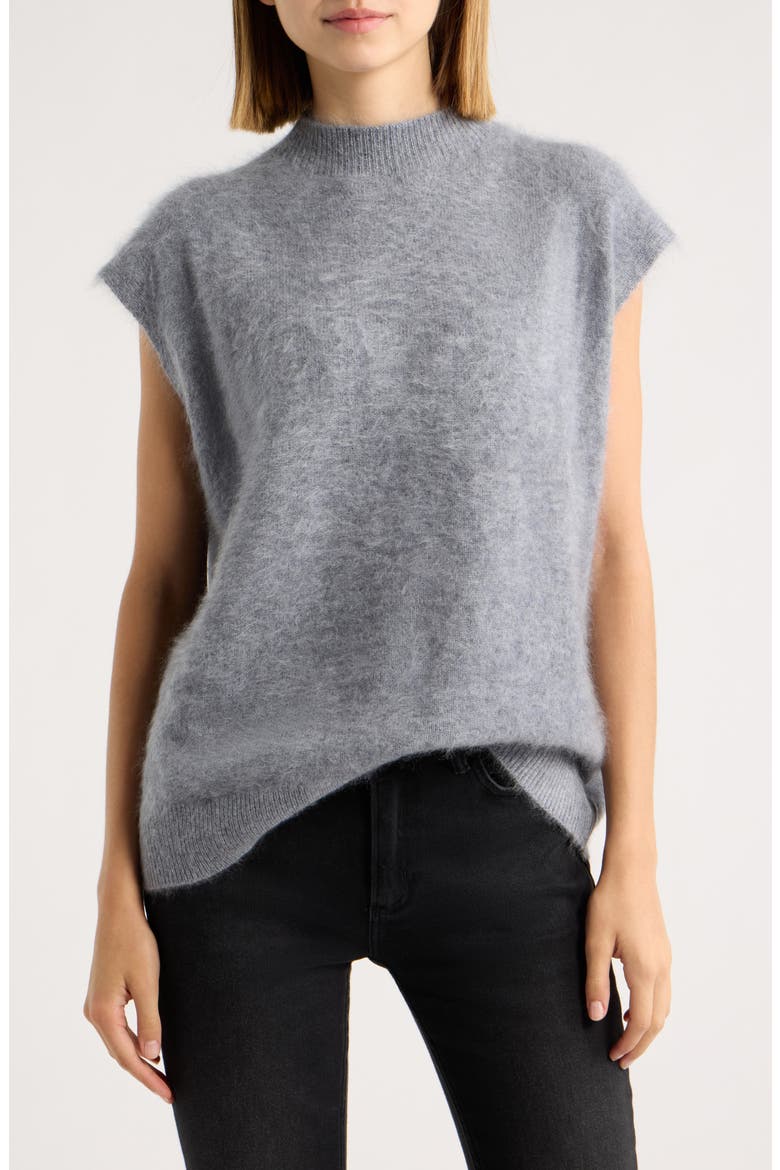 Jada Brushed Cashmere Sweater, Main, color, HEATHER GREY