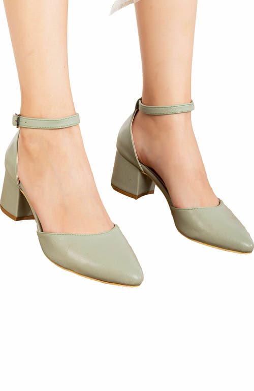 Forever & Always Shoes Marcelle Low Block Heel Pumps