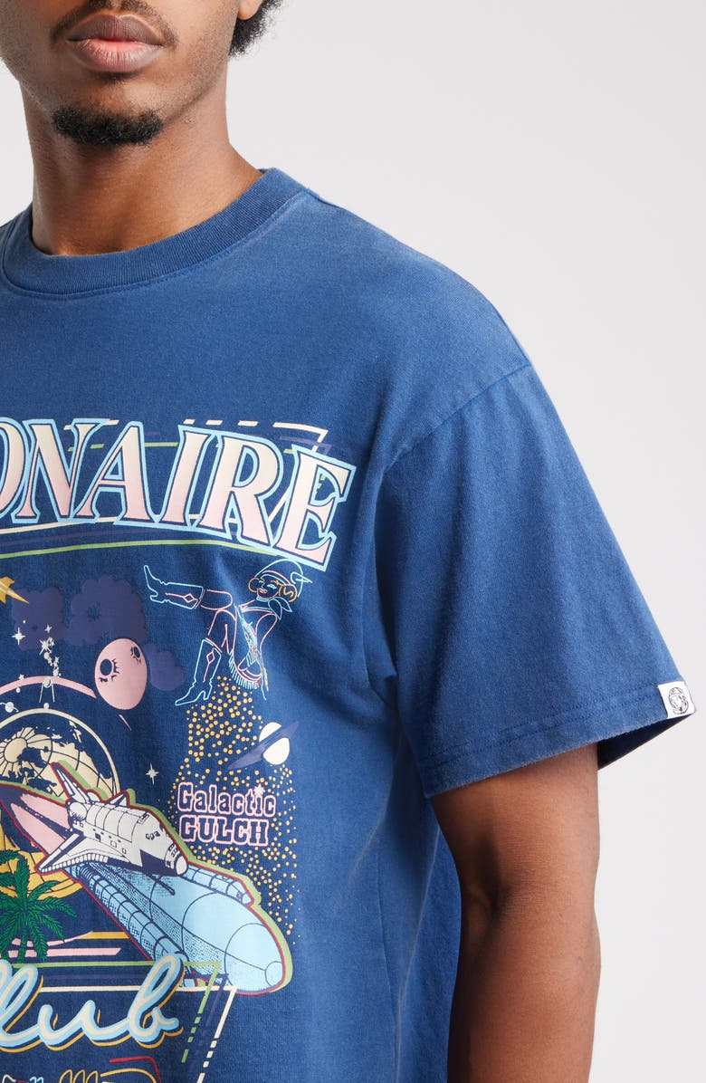 Billionaire Boys Club To the Moon Graphic T-Shirt, Alternate, color, Navy Peony