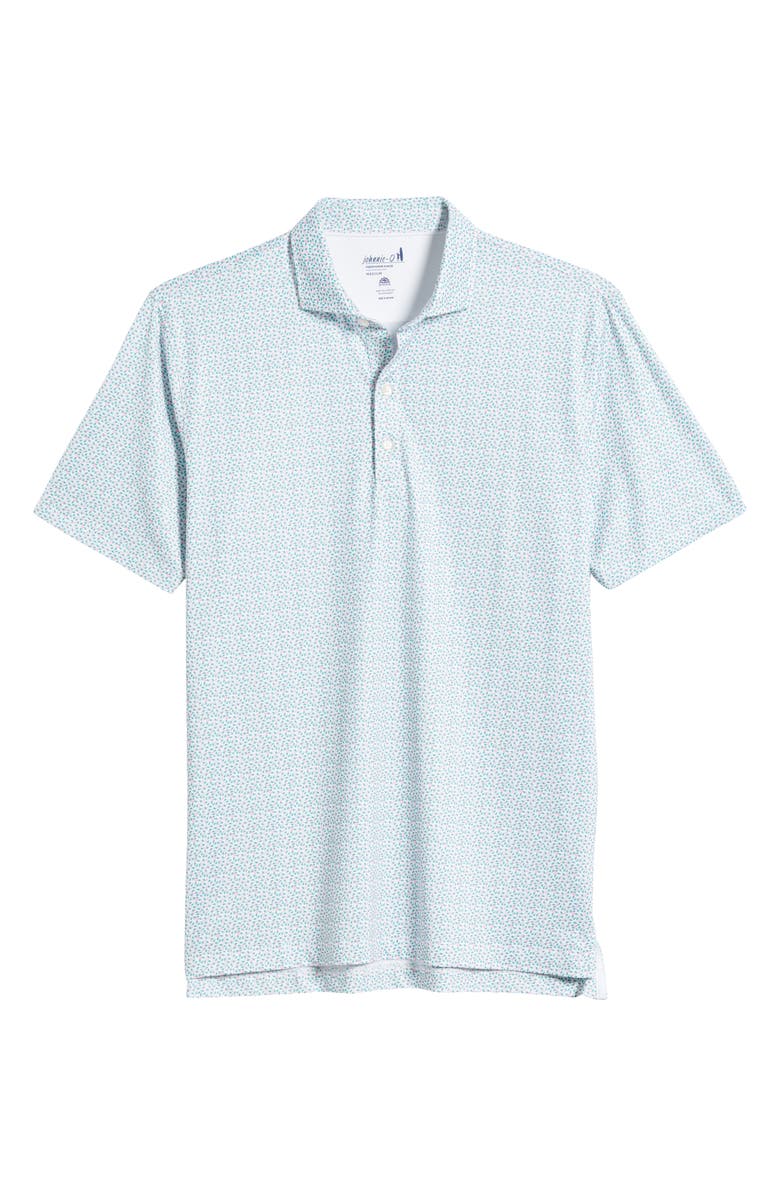 johnnie-O Springwood Scatter Print PREP-FORMANCE Golf Polo, Alternate, color, Porto Pink