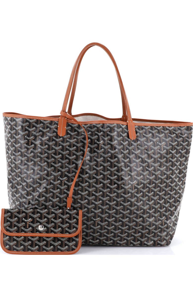 Pre-Owned Goyard Saint Louis Tote Coated Canvas GM, Alternate, color, Brown