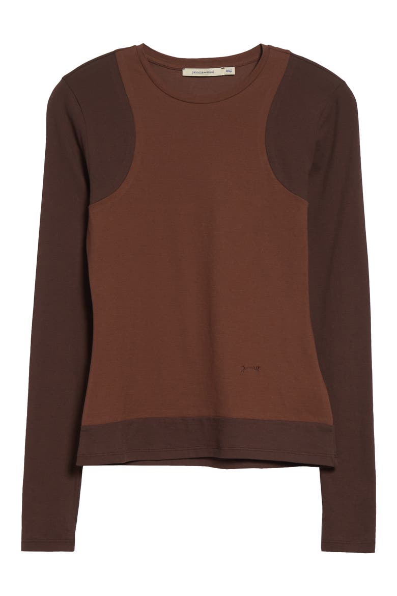 Sombrita Colorblock Organic Cotton Jersey T-Shirt, Alternate, color, BROWN
