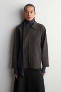 COS Rounded Wool-Blend Shirt