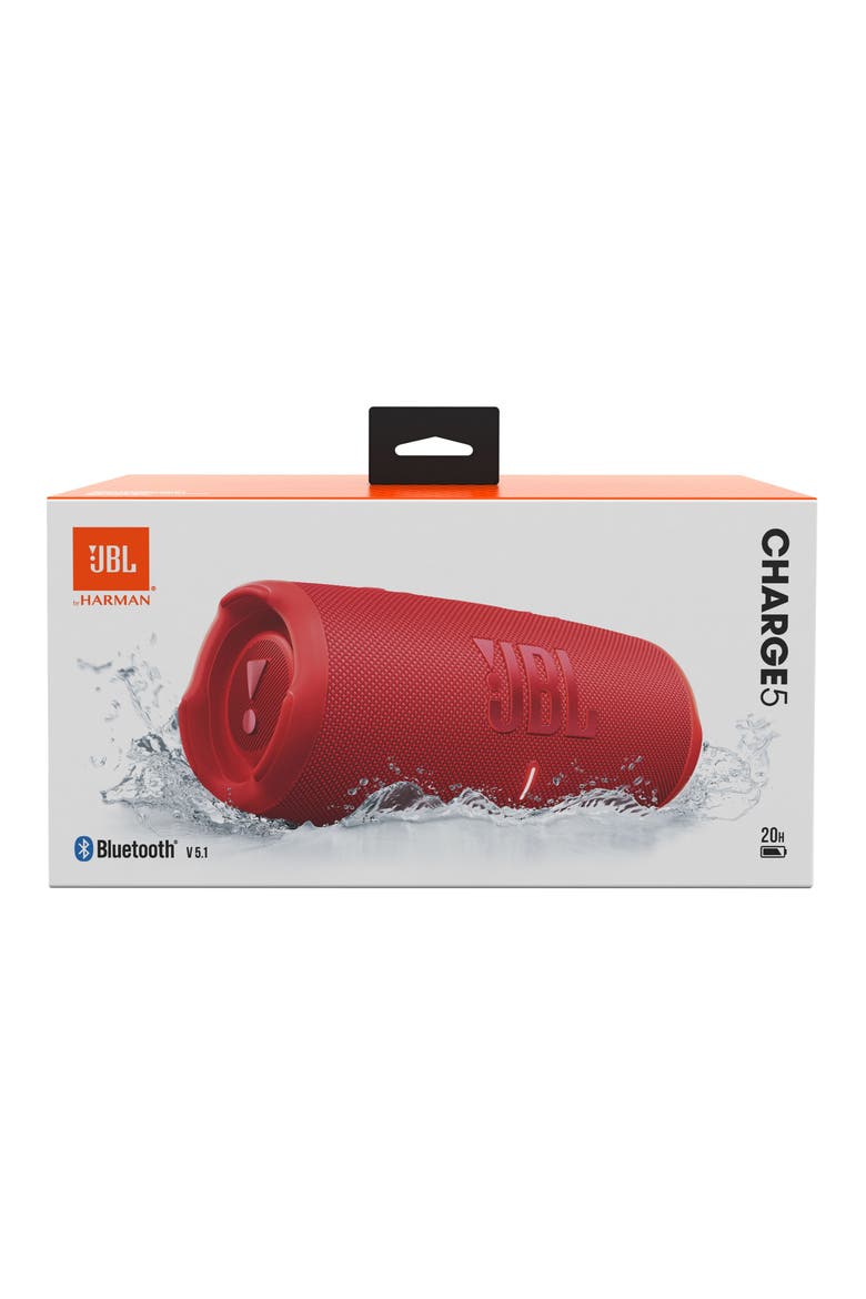 Charge 5 Waterproof Bluetooth® Speaker, Alternate, color, RED