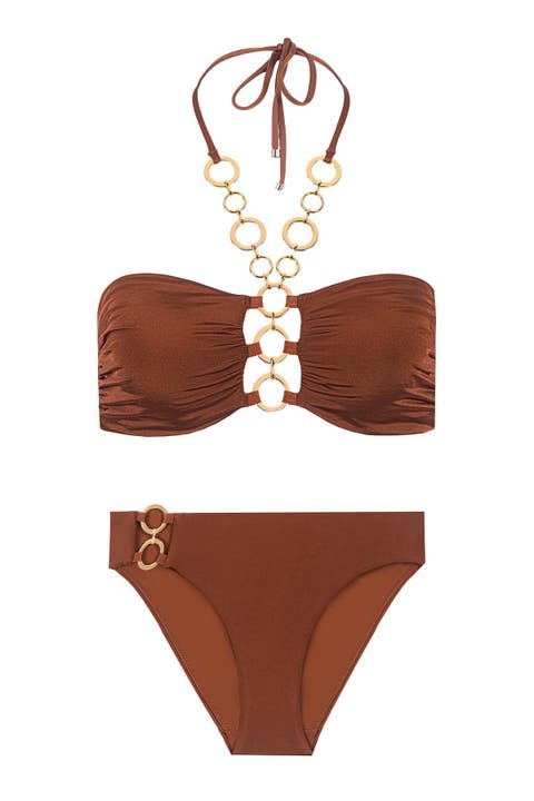 Opal Bandeau Top & Side Bottom