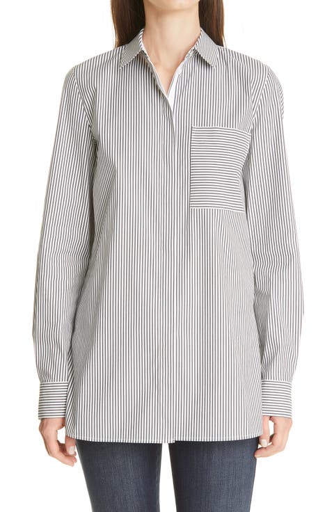 Ruxton Stripe Cotton Blend Shirt