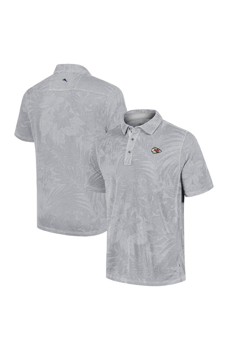 Tommy Bahama Men's Tommy Bahama Gray Kansas City Chiefs Sport Santiago Paradise Polo, Main, color, 
