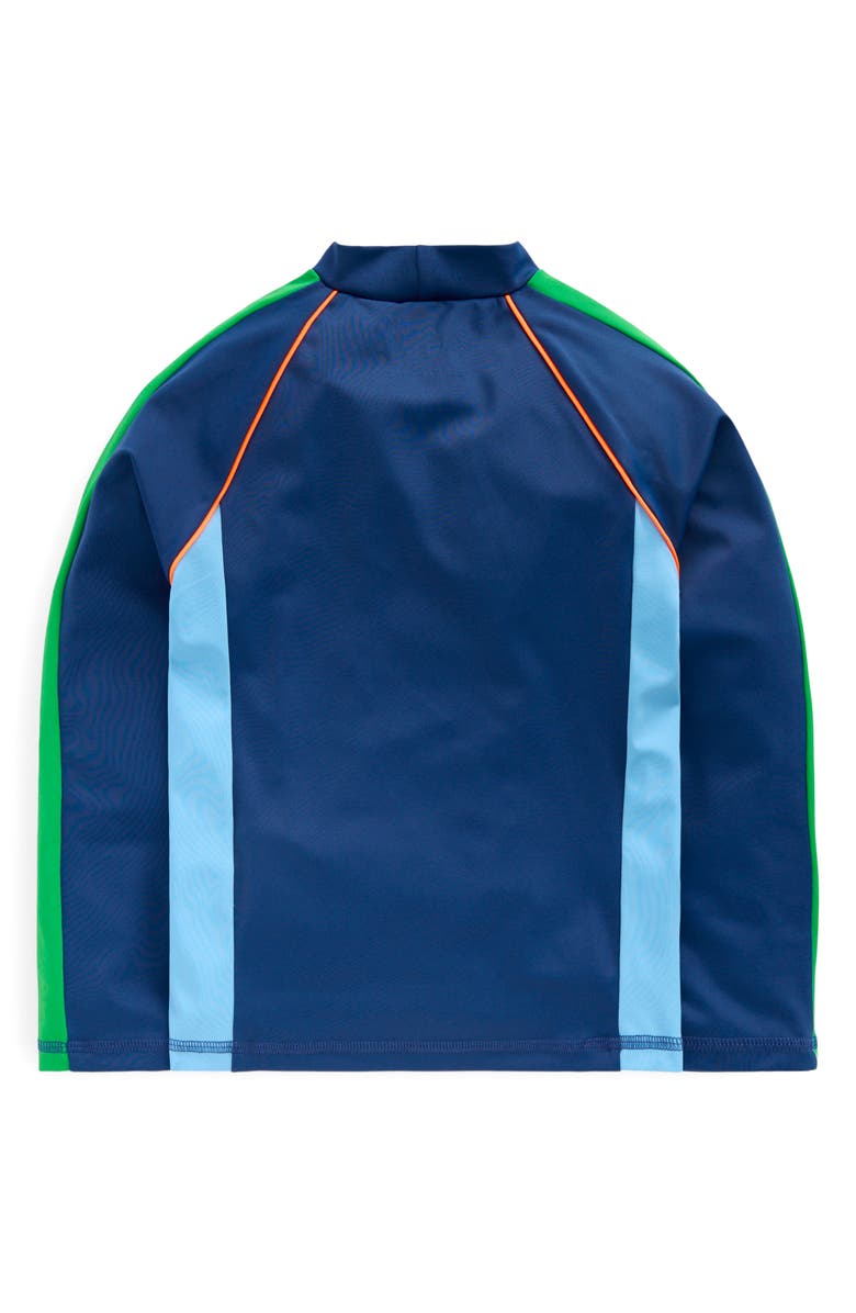 Mini Boden Kids' Colorblock Long Sleeve Rashguard, Alternate, color, Amazon