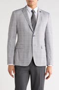 John Varvatos Star USA Plaid Two-Button Sport Coat