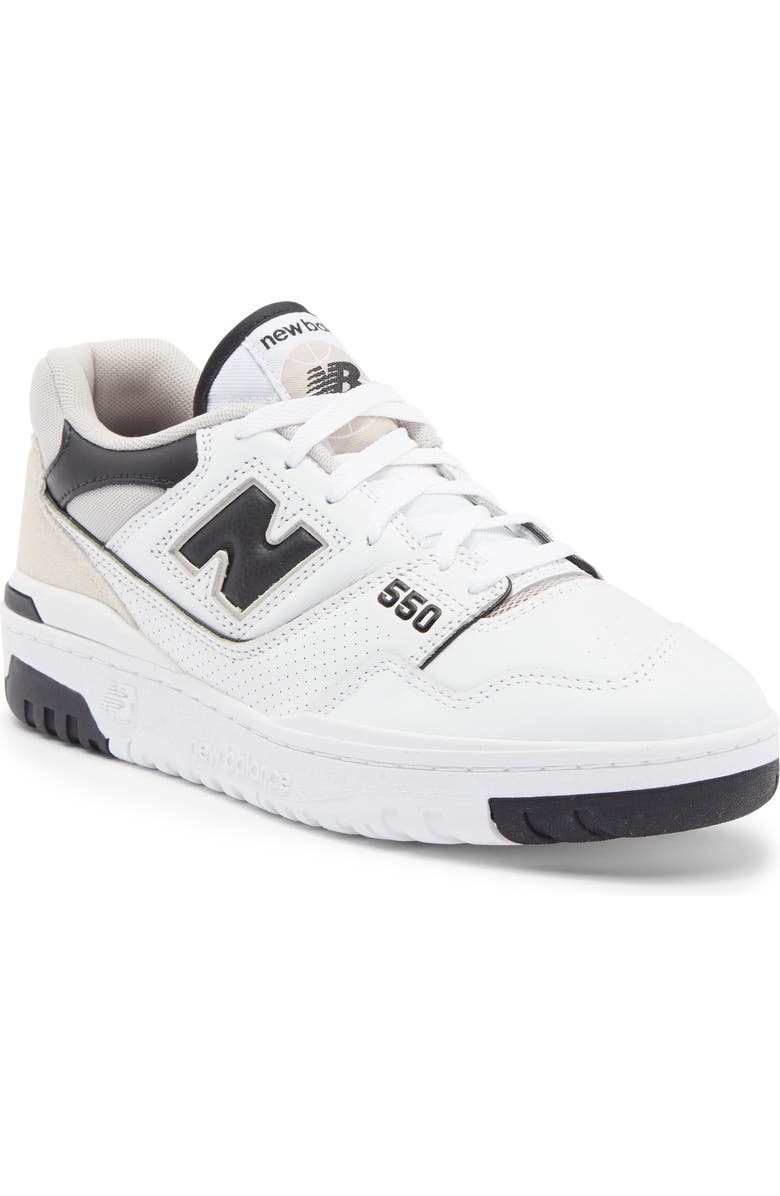 New Balance 550 Basketball Sneaker, Main, color, White/ Black