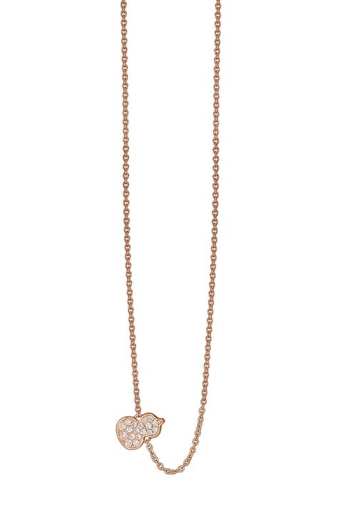 Petite Wulu Diamond Pendant Necklace