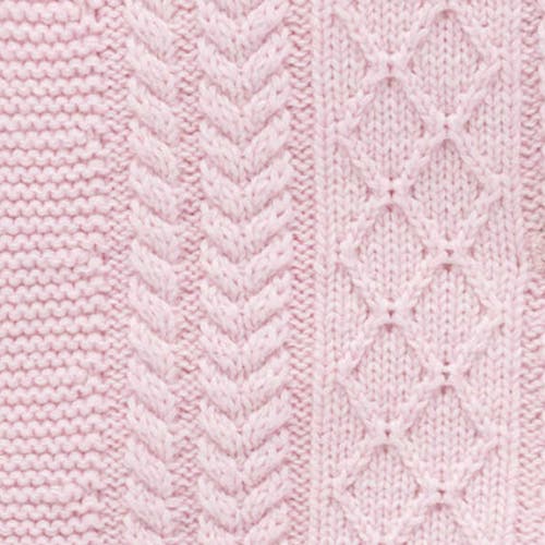 Purebaby Cable Padded Jacket In Pink
