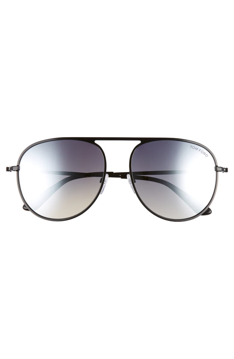 TOM FORD 59mm Aviator Sunglasses, Alternate, color, 