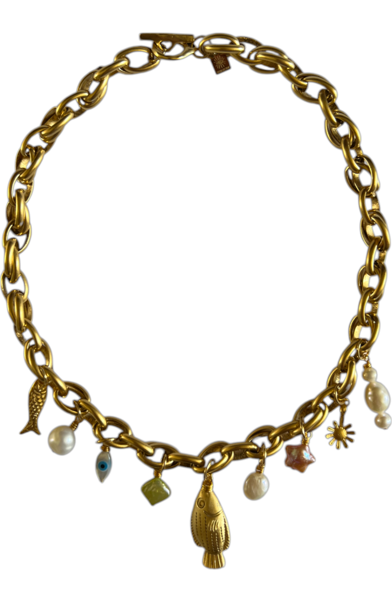 sccollection Chiara Necklace, Main, color, Gold