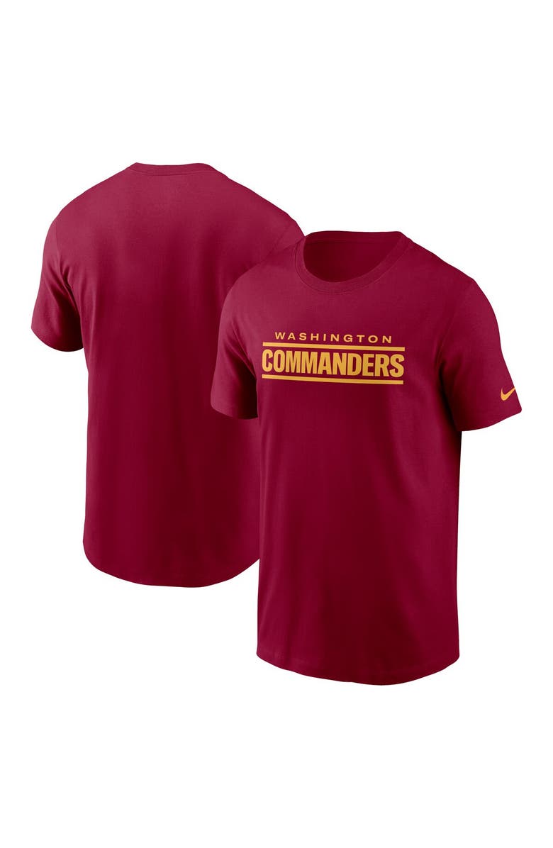 Nike Men's Nike Burgundy Washington Commanders Wordmark T-Shirt, Alternate, color, Burgundy