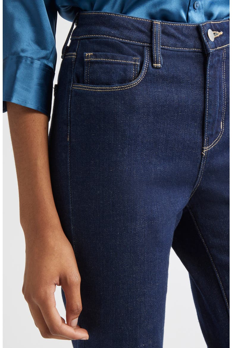 Ruth Raw Hem Straight Leg Jeans, Alternate, color, KOVAL