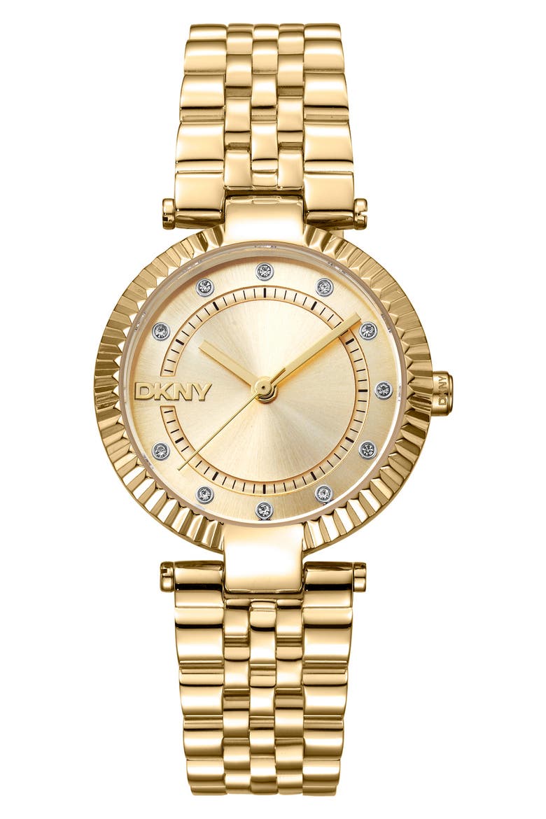 Essential Glitz Bracelet Watch, 30mm, Main, color, CHAMPAGNE