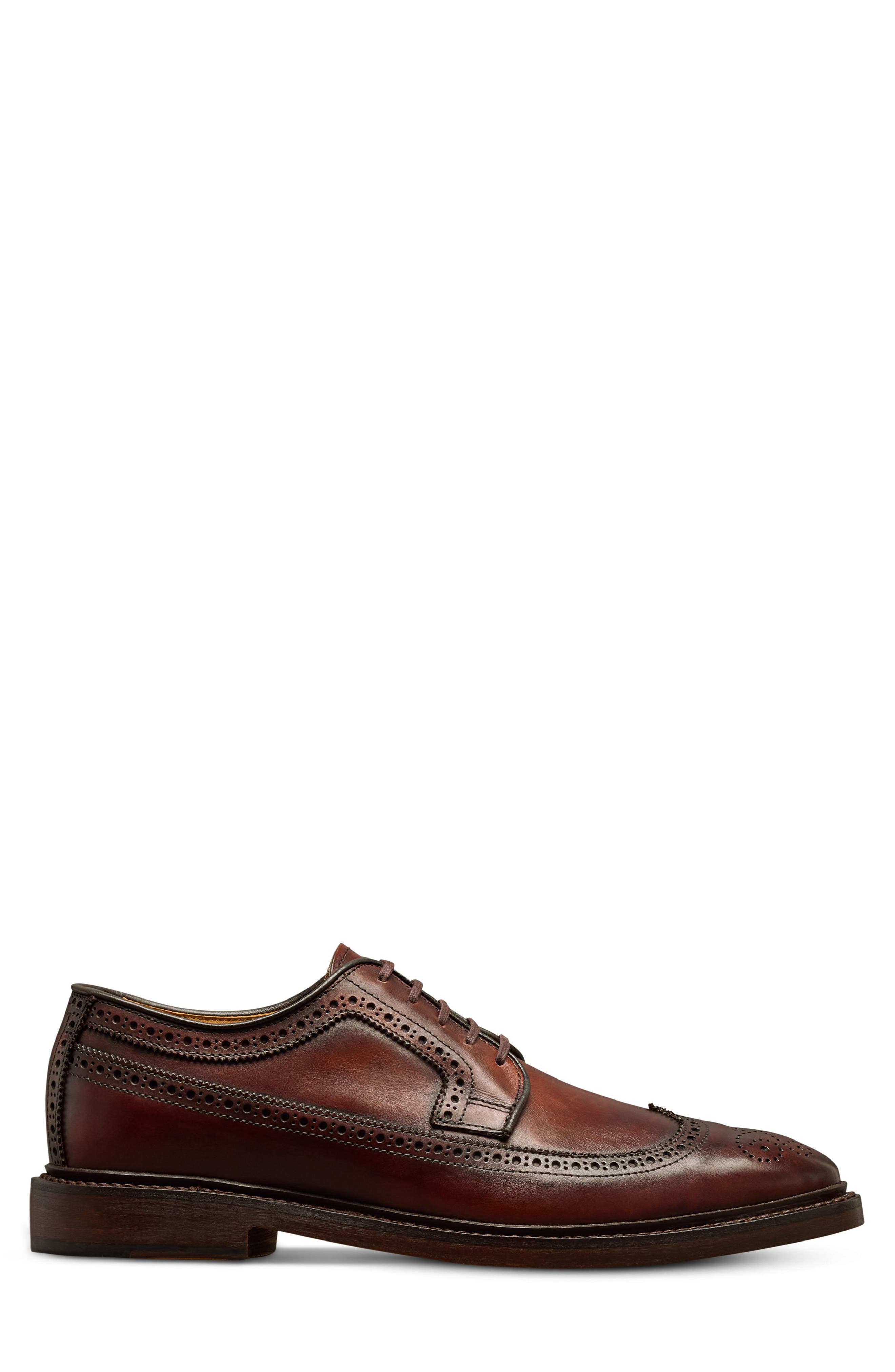 Mason Reserve Wingtip Derby Dress Shoe, Alternate, color, CHILI