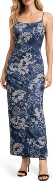 Sam Edelman Floral Scoop Neck Maxi Dress