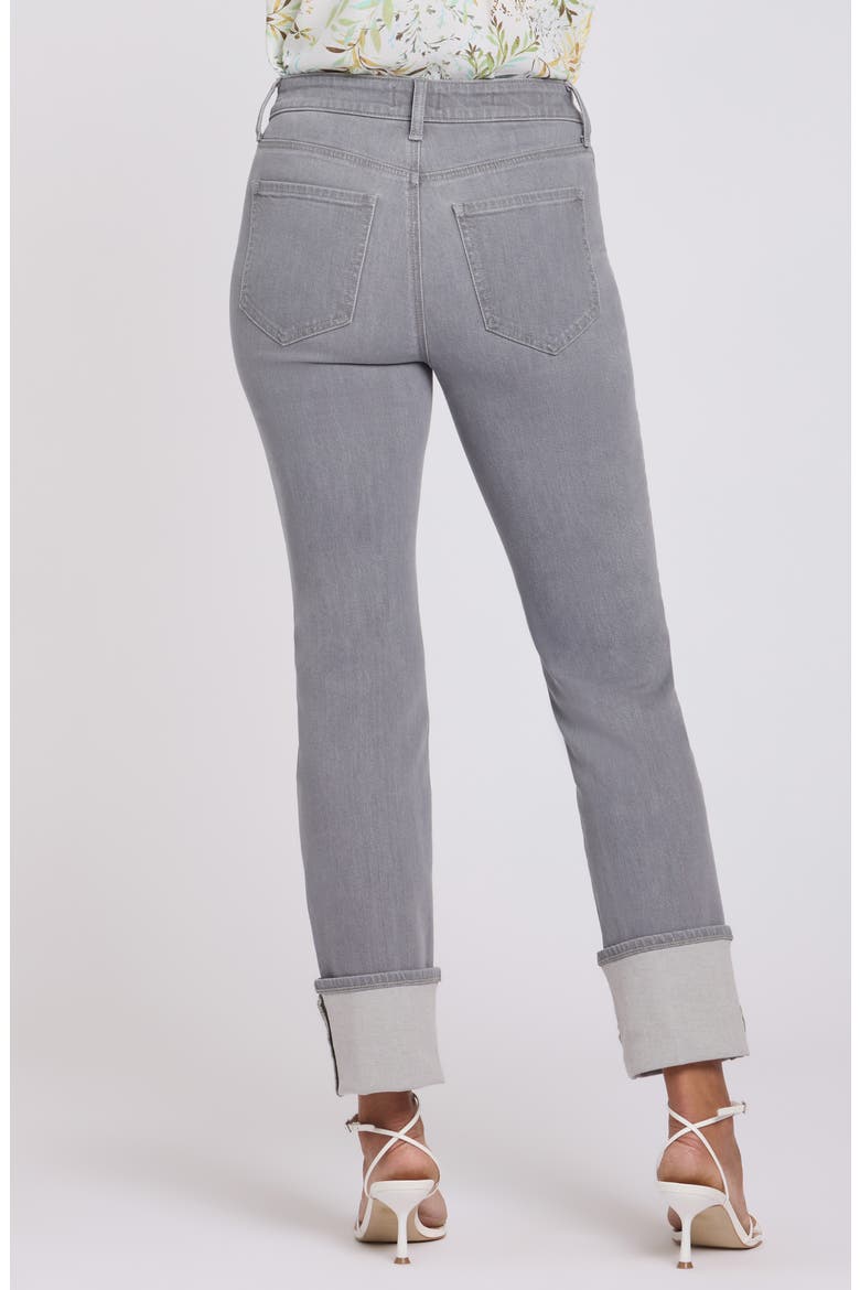 Marilyn Cuffed Pintuck Straight Leg Jeans, Alternate, color, CHARISMA