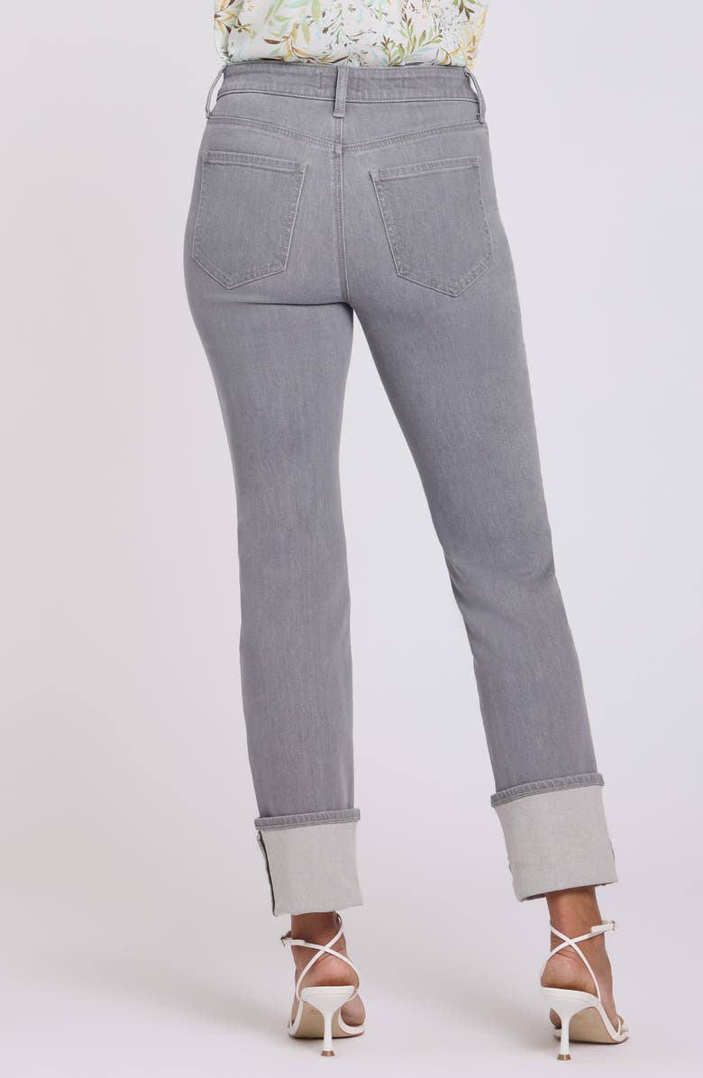 NYDJ Marilyn Cuffed Pintuck Straight Leg Jeans, Alternate, color, Charisma