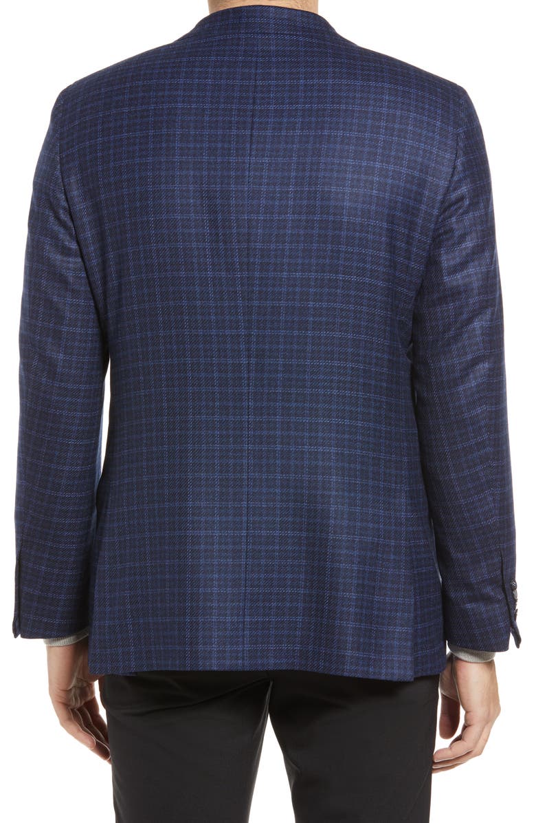 Hickey Freeman Check Wool Blend Jacket, Alternate, color,