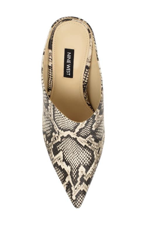 Nine West Amini Pointed Toe Mule In Animal Print