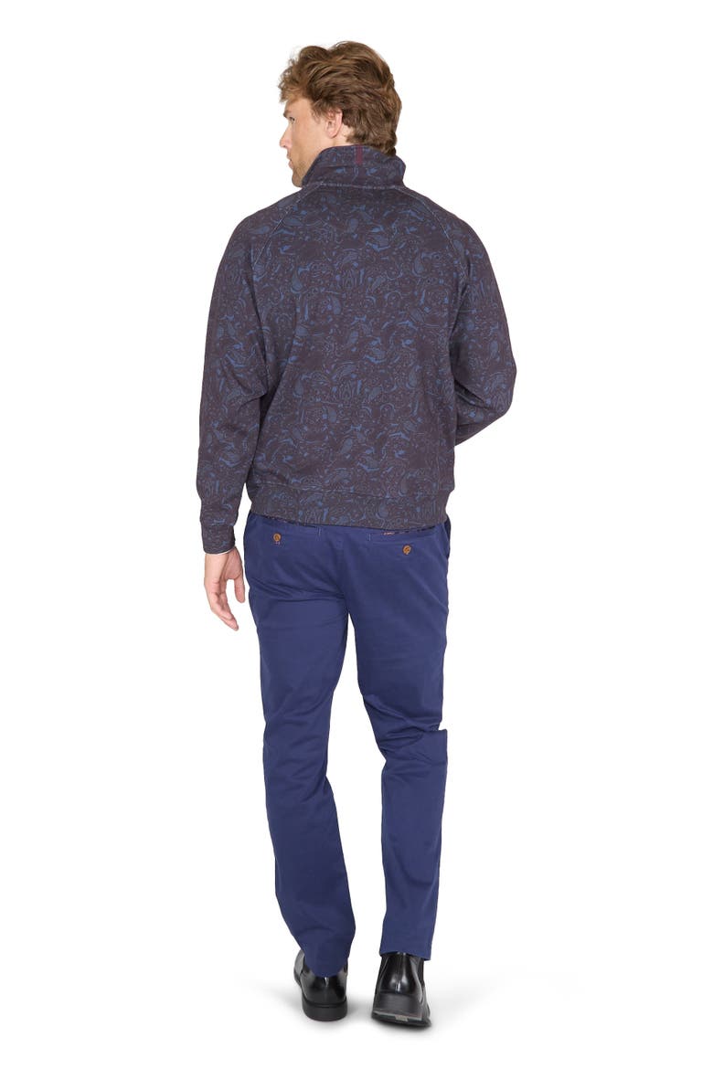 Neville Brushed Interlock Full-zip Jacket, Alternate, color, Madrid Paisley Navy