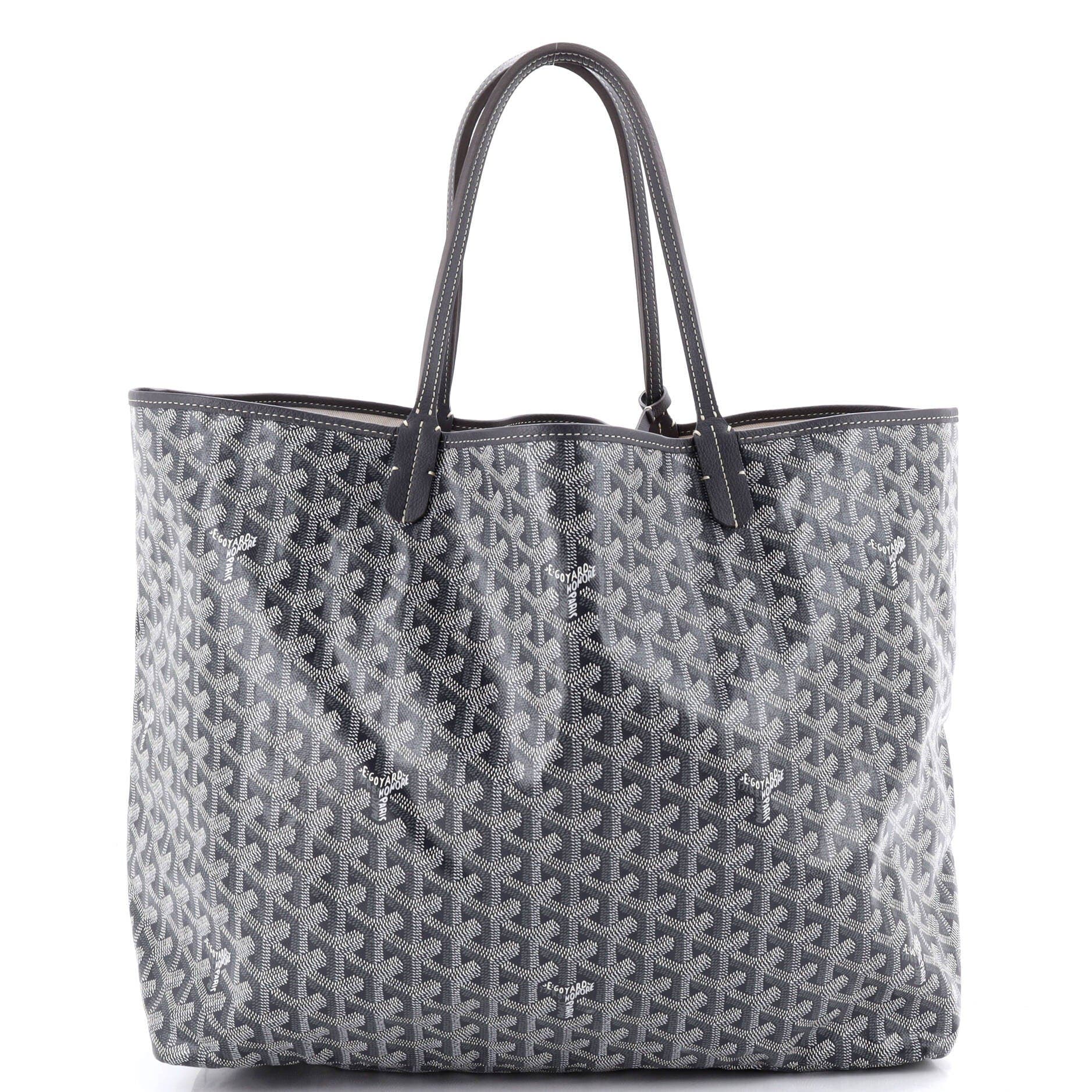 Pre-Owned Goyard Saint Louis Tote Coated Canvas GM, Main, color, Gray