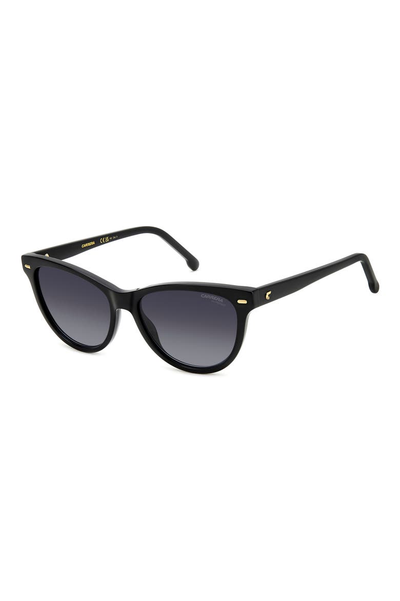 54mm Cat Eye Sunglasses, Alternate, color, BLACK/ GREY SHADED