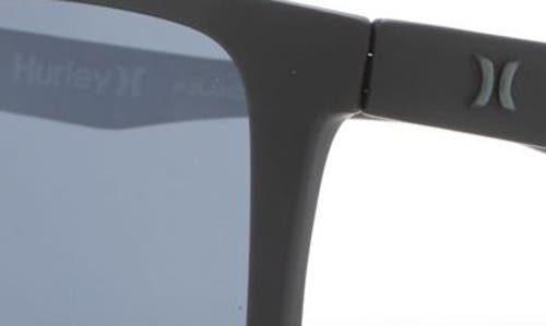 Hurley 56mm Polarized Rectangular Sunglasses