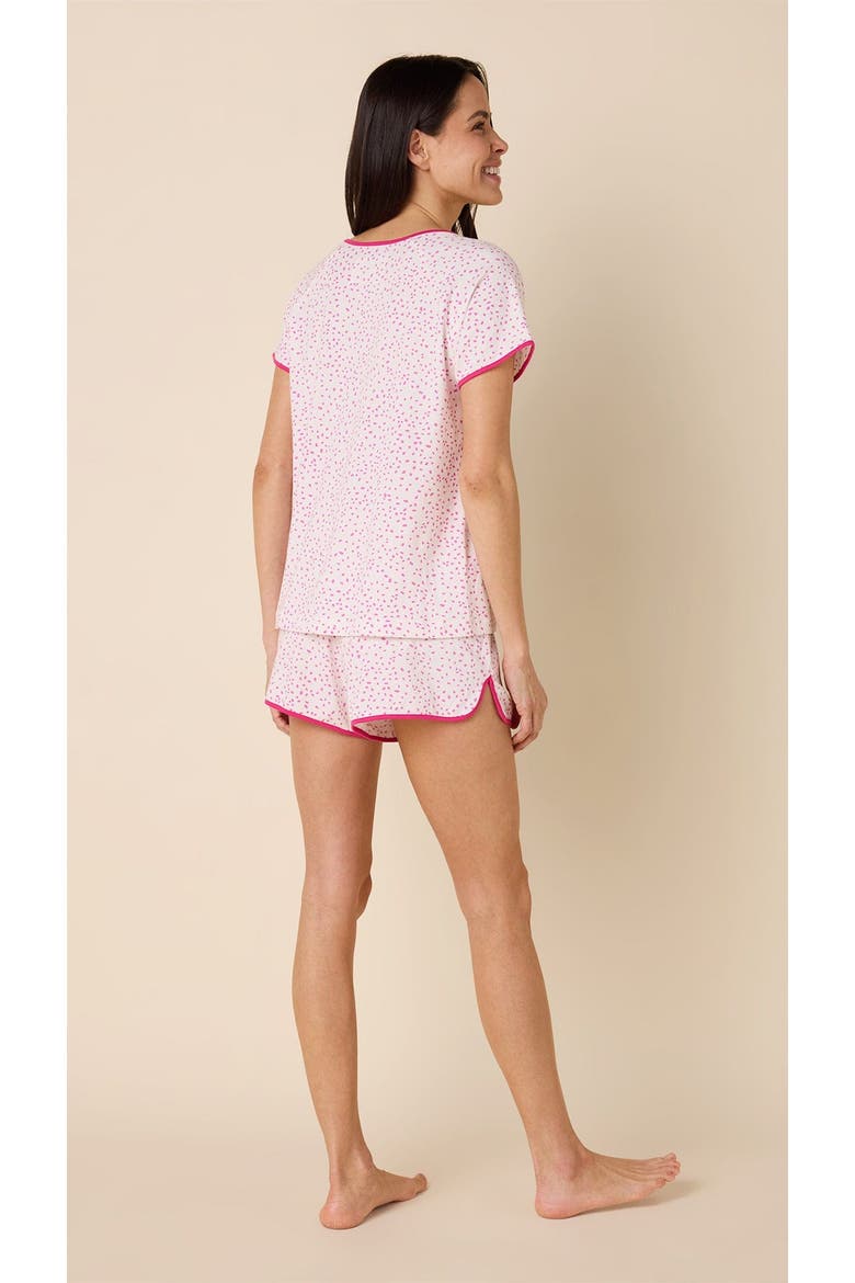 Pima Knit Short Simple Set, Alternate, color, Confetti Dot Orchid