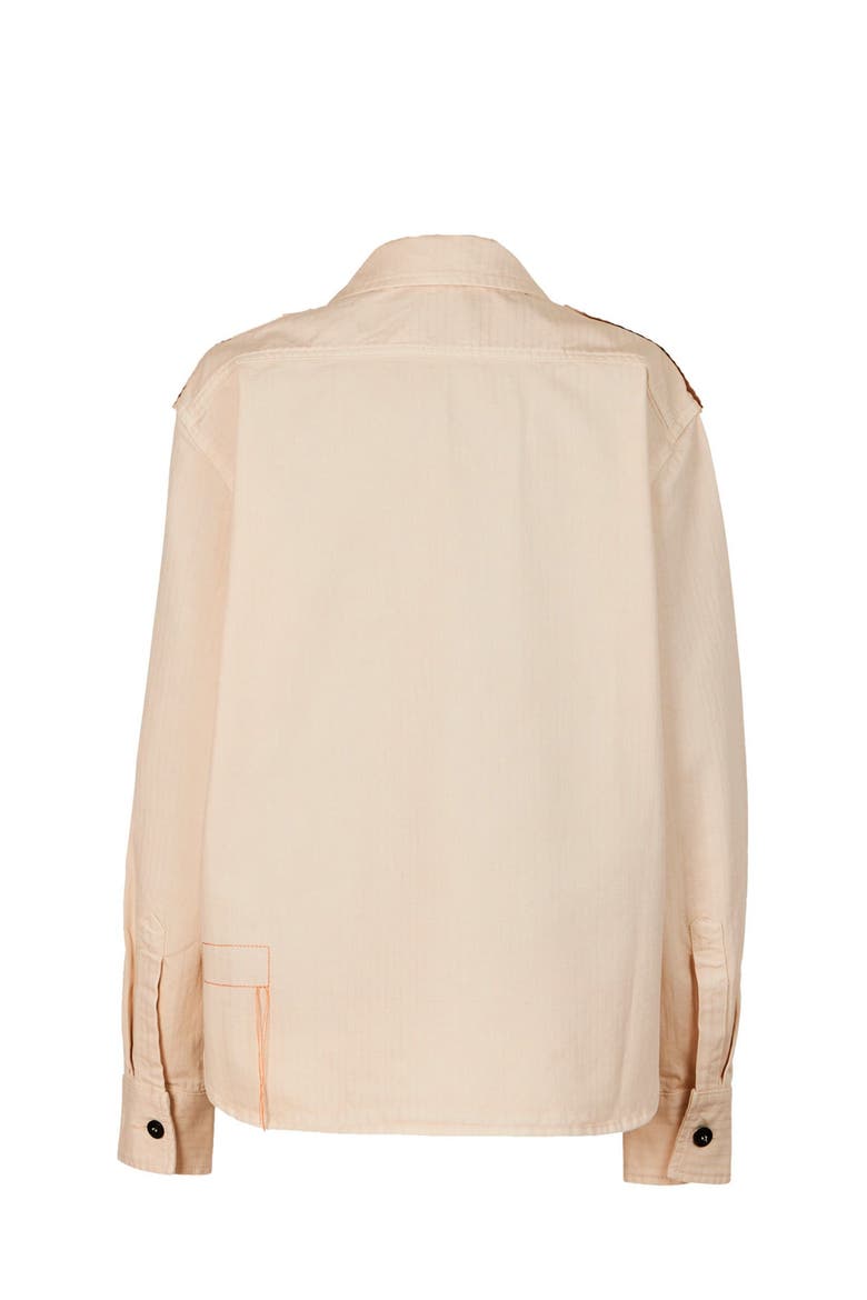 Bonniet Herringbone Shirt, Alternate, color, OFF WHITE