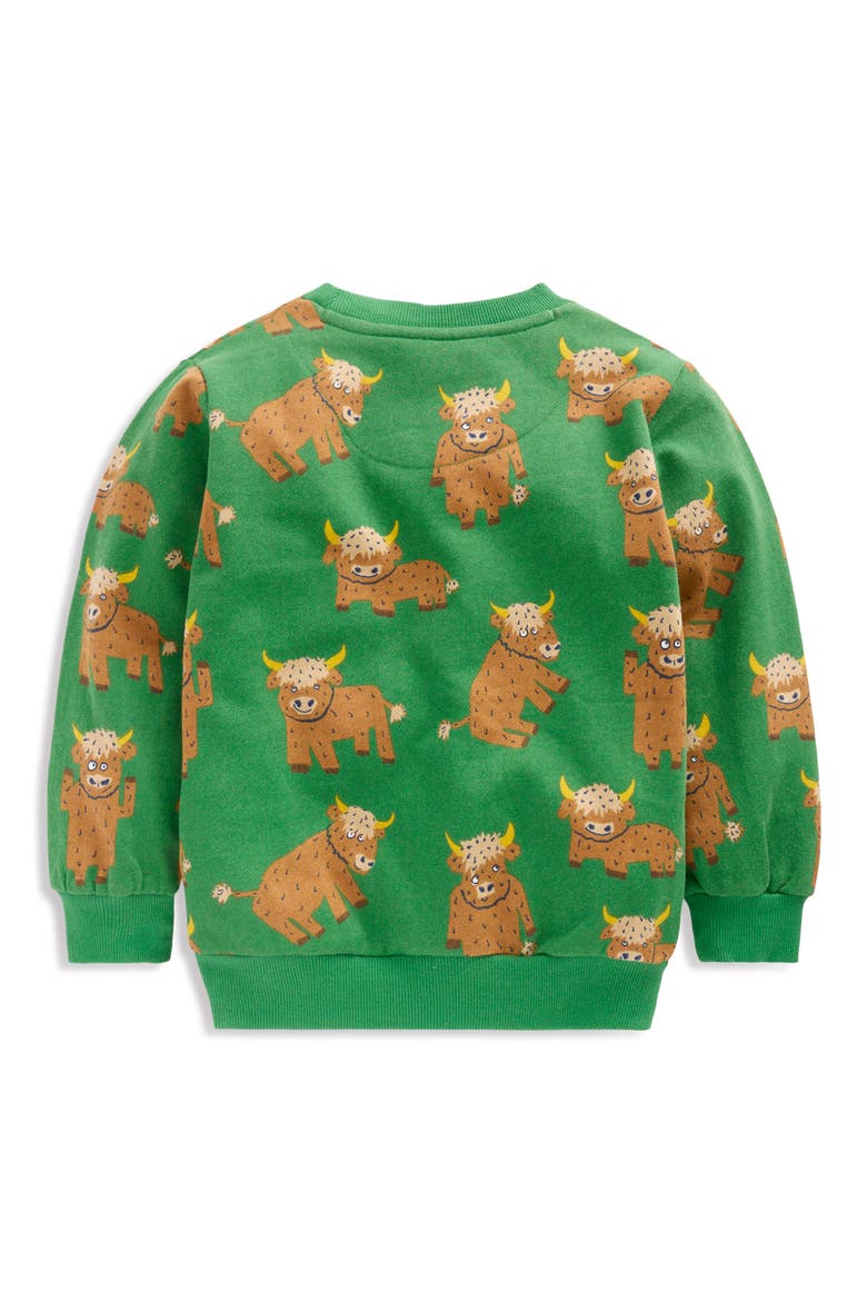 Kids' Everyday Print Sweatshirt, Alternate, color, HIGHLAND COWS