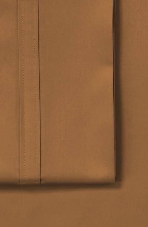 Azores Home 500 Thread Count Cotton Sateen Sheet Set In Brown