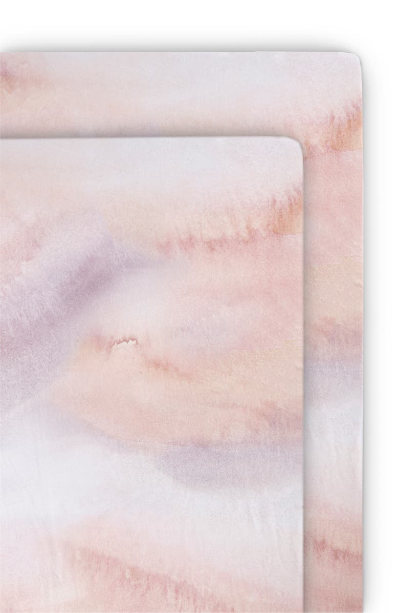 Oilo Sandstone 2-Pack Jersey Fitted Crib Sheets, Main, color, Lavender