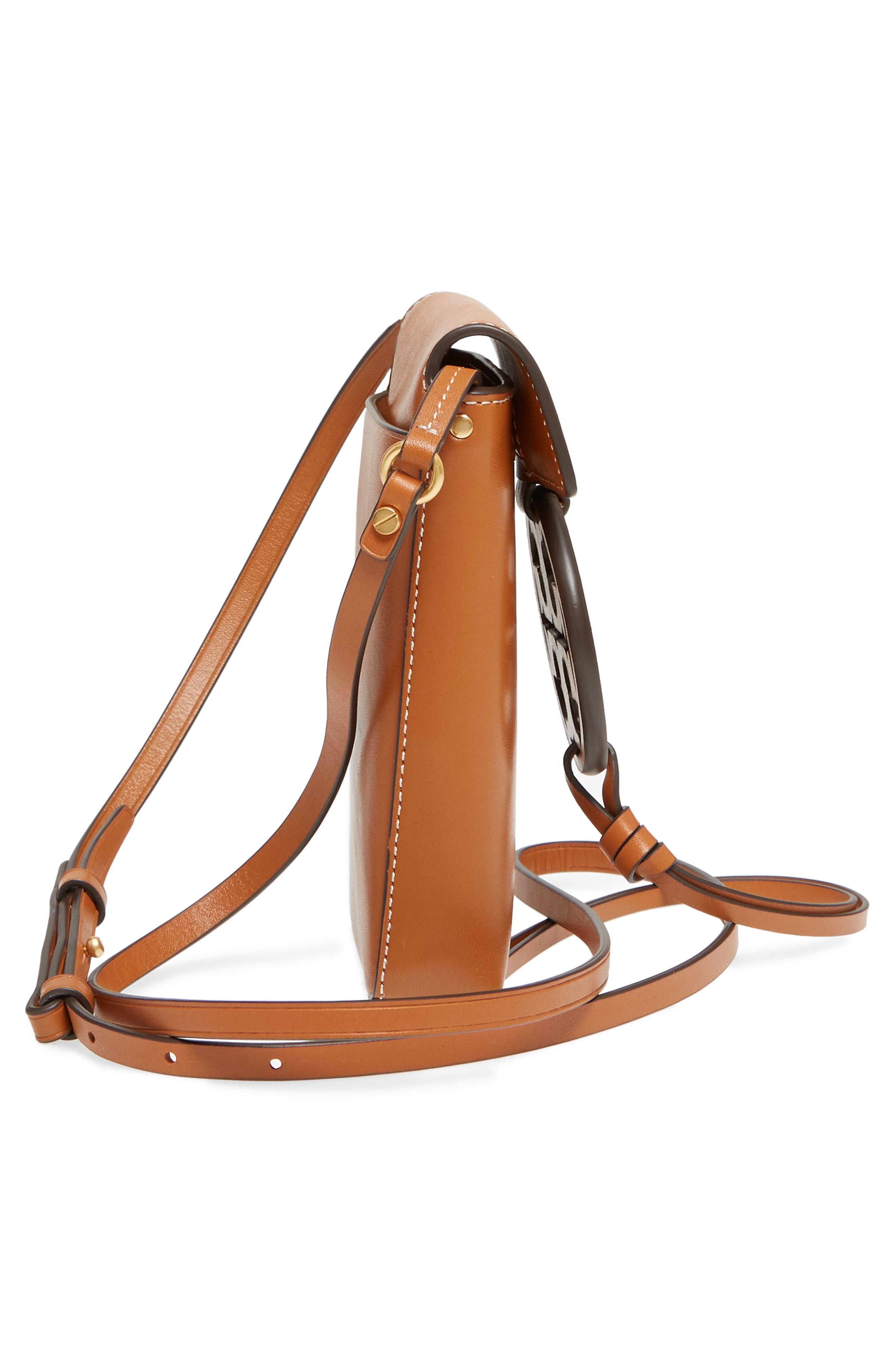 Tory Burch Miller Leather Phone Crossbody Bag, Alternate, color, 