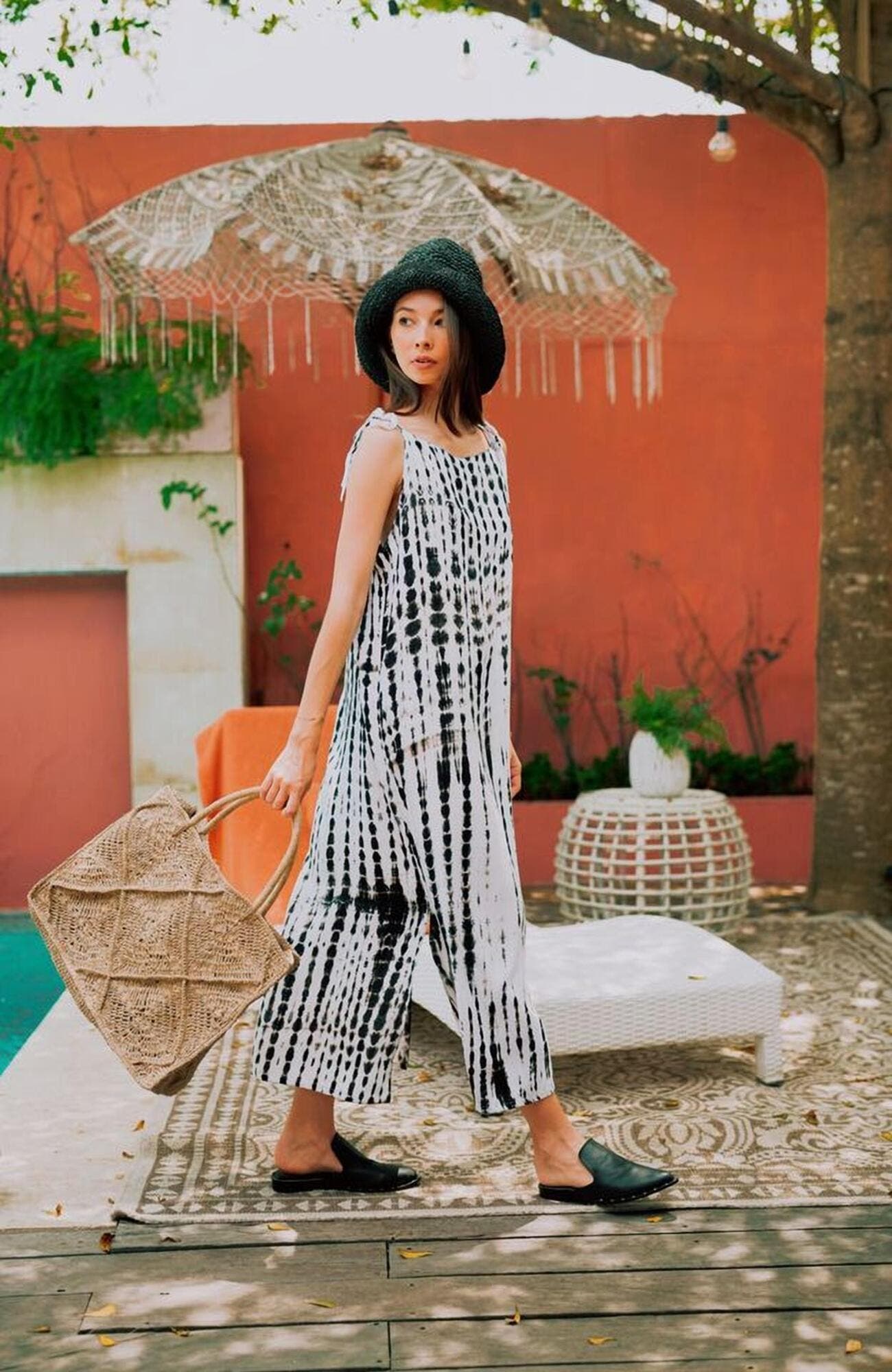 PINK HALEY Kylie Crochet Premium Raffia Tote, Alternate, color, 