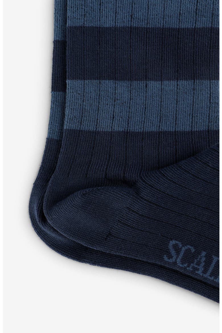 H Stripes L Sock Kids, Alternate, color, Navy