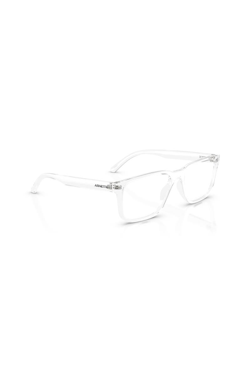 ARNETTE 56mm Rectangle optical glasses, Alternate, color, Transparent