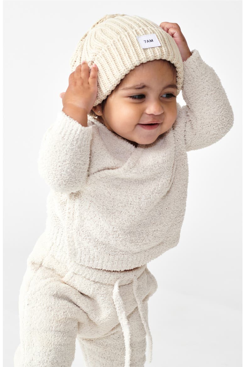 Kids' Chunky Beanie, Alternate, color, SAND
