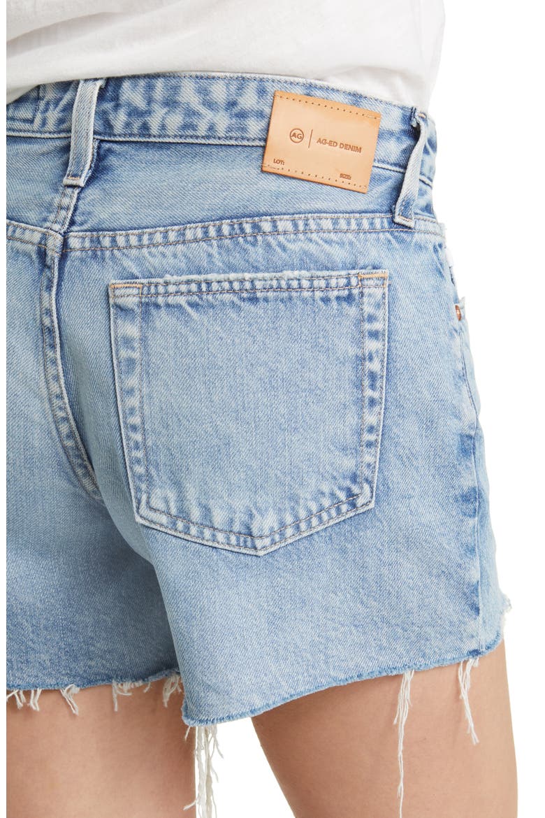 Hailey High Waist Cutoff Denim Shorts, Alternate, color, POOLSIDE