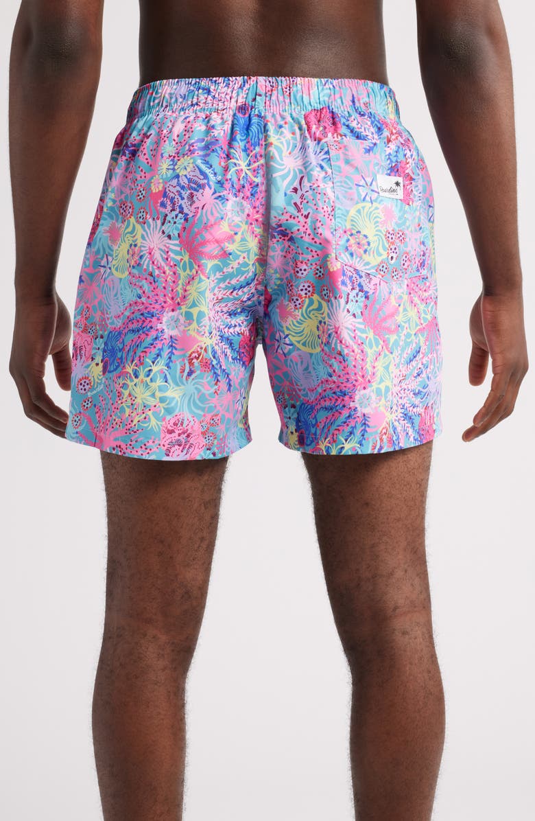 Boardies Printed Swim Trunks, Alternate, color, Pink Multi