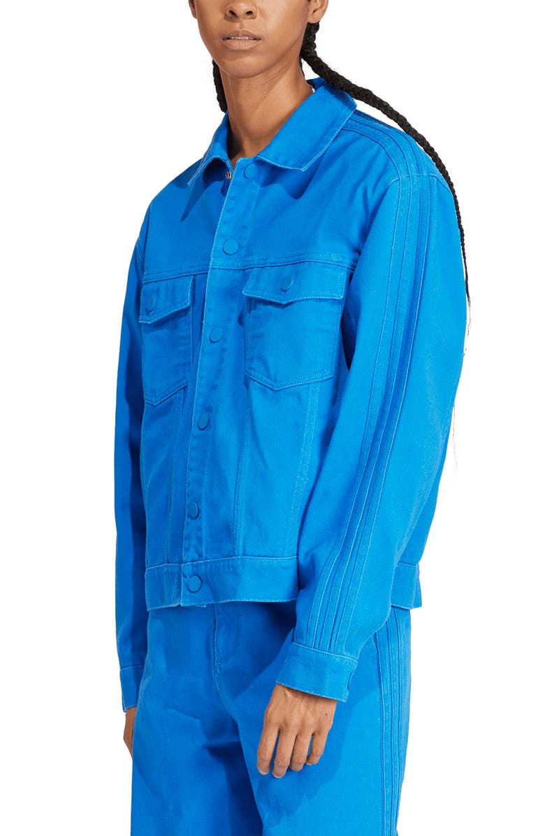 adidas x KSENIASCHNAIDER 3-Stripes Dyed Cotton Twill Jacket, Main, color,