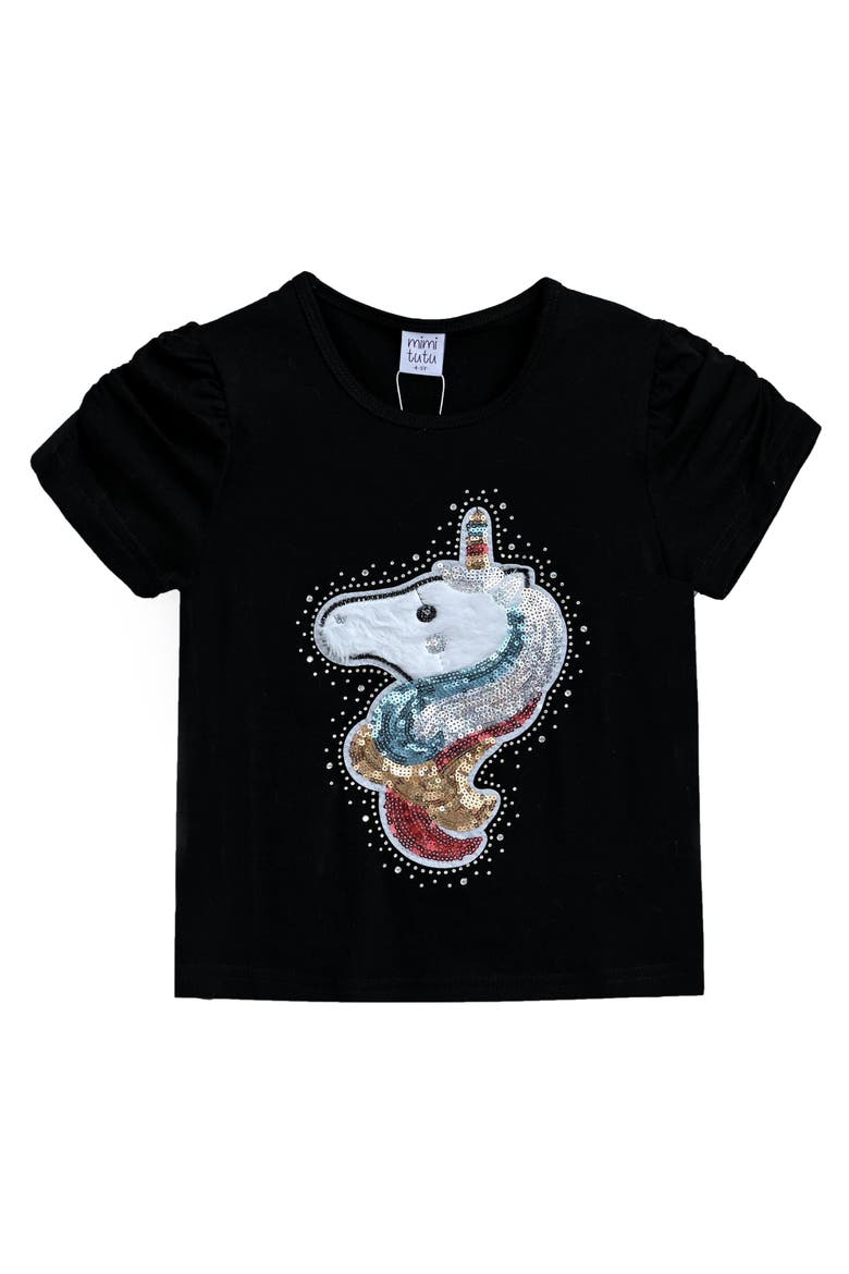 Unicorn T-Shirt, Main, color, Black